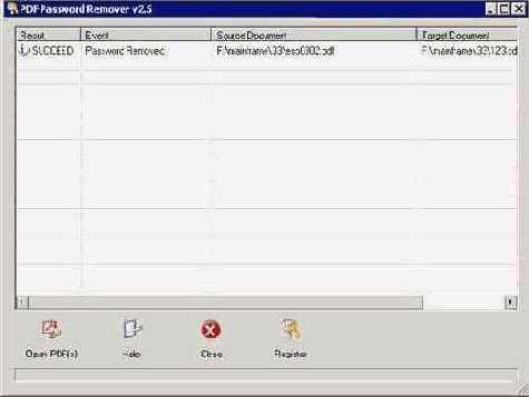 так выглядит Advanced PDF Password Recovery Professional